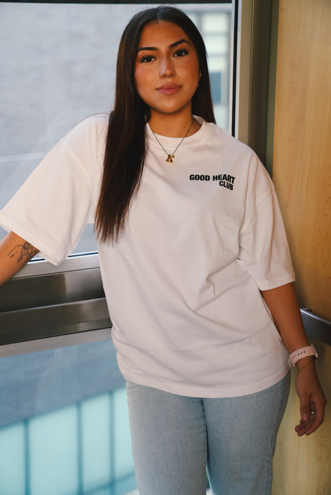 PEACEFUL MOCK NECK TEE