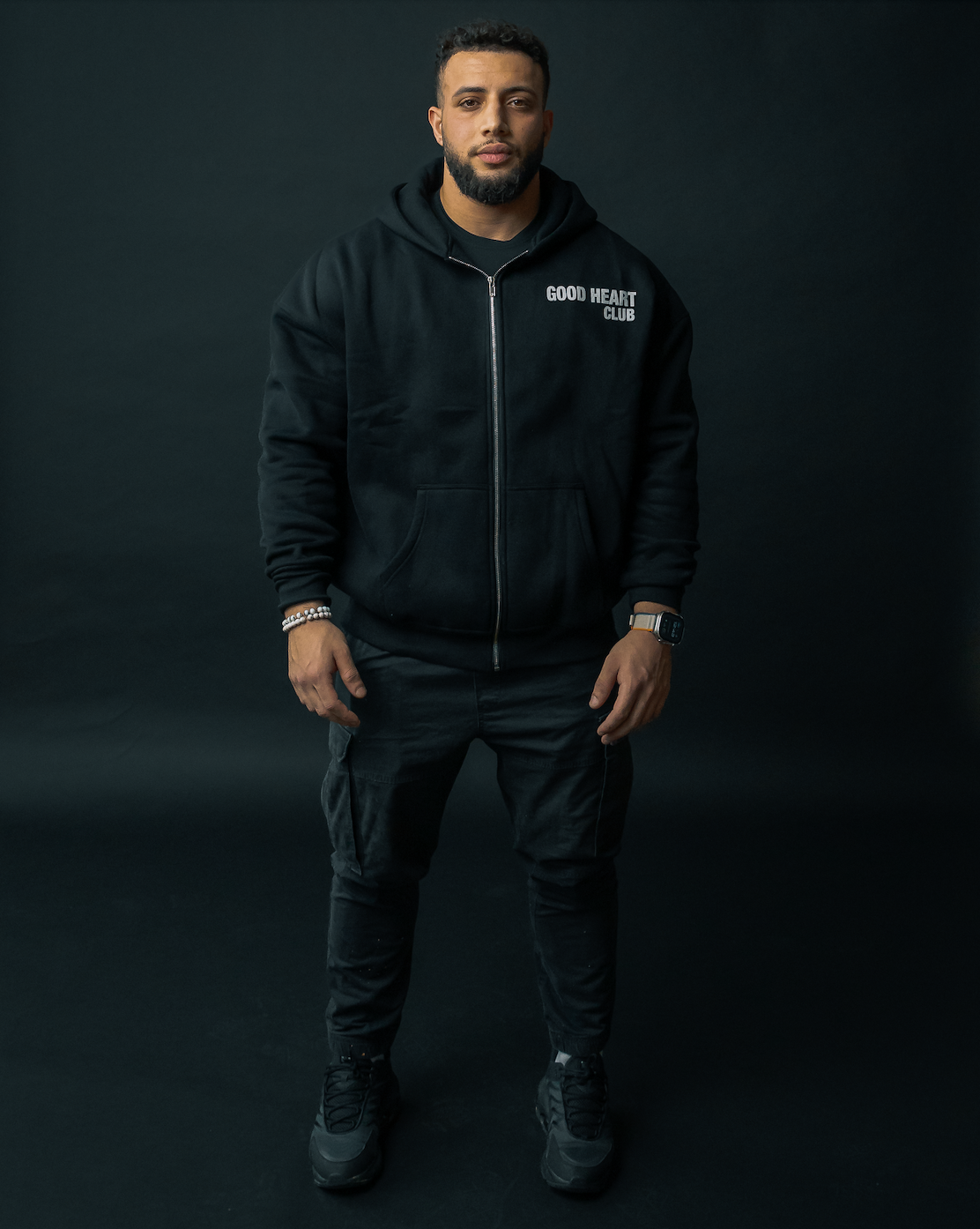 CARBON BLACK ZIP-UP