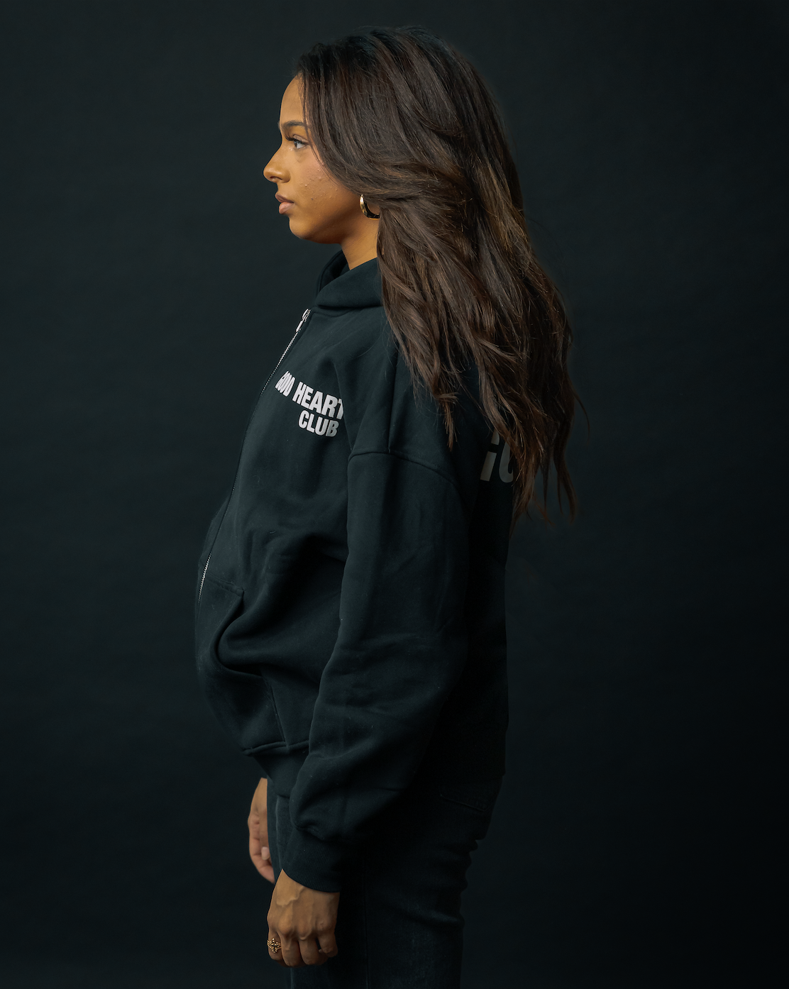 CARBON BLACK ZIP-UP