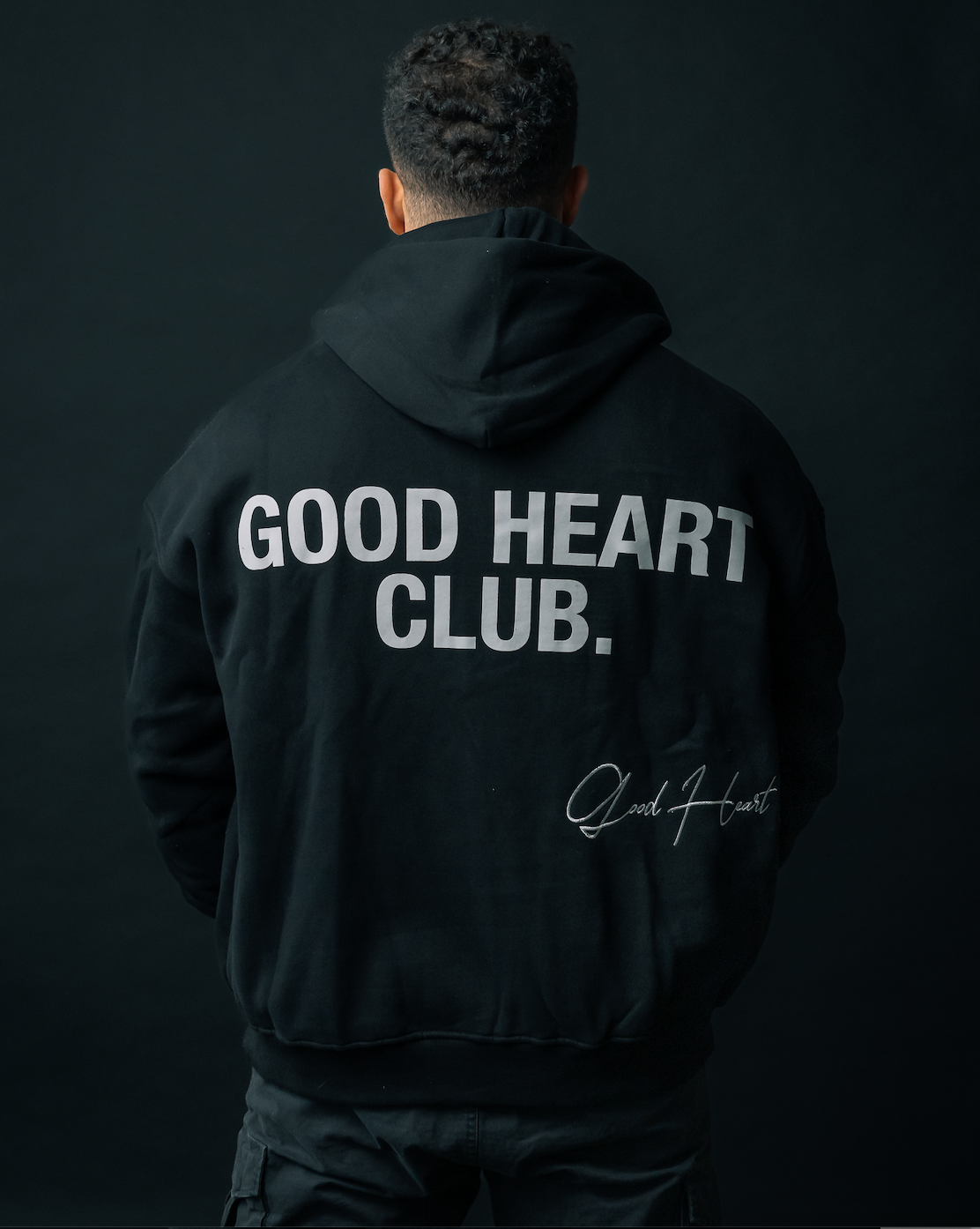 CARBON BLACK ZIP UP Good Heart Club